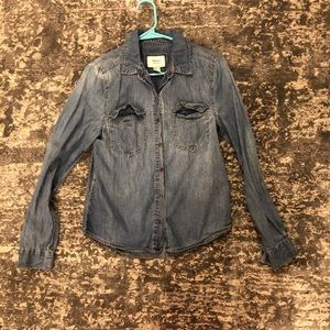 Forever 21 jean button up top